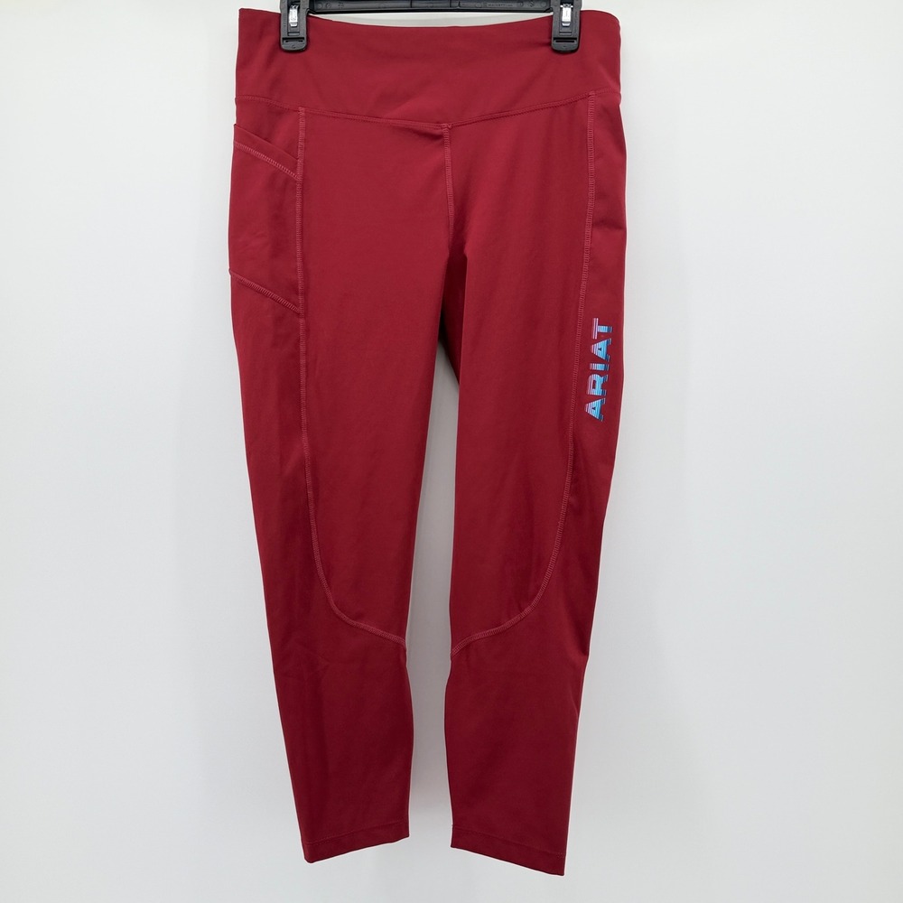 Ariat AriatTEK Womens Red Recycled Polyester Spandex Leggings Size L